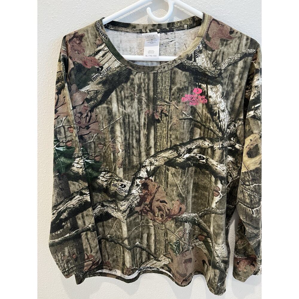 Mossy Oak Break-Up Infinity Long Sleeve Athletic Shirt Size XL Camouflage